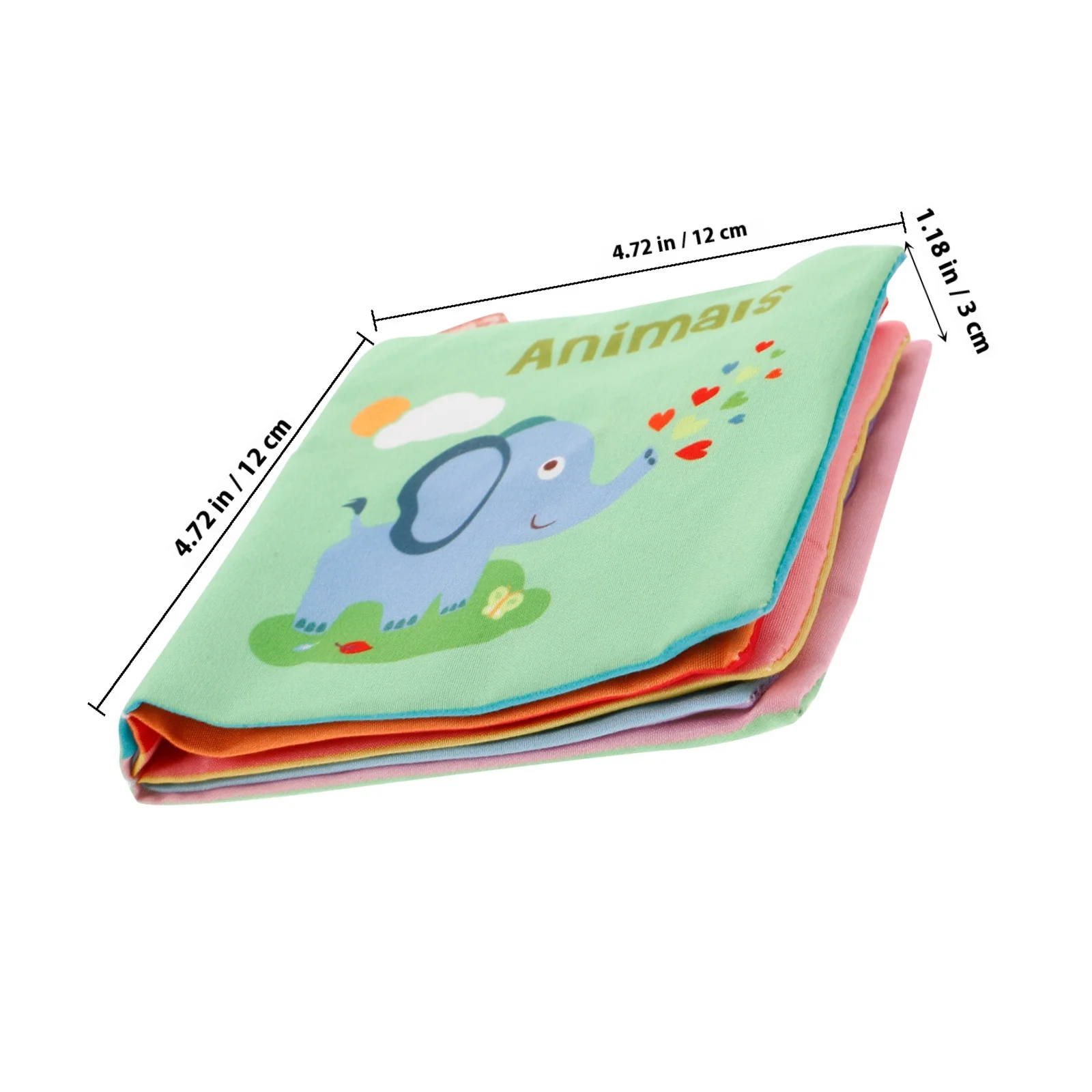 Miękka książeczka do kąpieli dla niemowląt, chwastująca się tkanina, wczesny rozwój, wzór zwierząt z kreskówek, sensoryczna, dotykowa, lekka książeczka materiałowa do kąpieli.