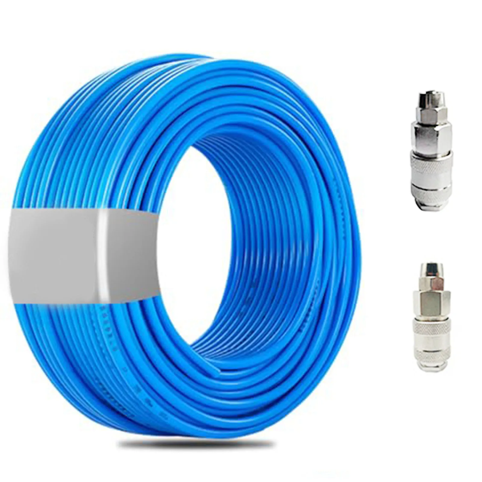 8mm Air Hose and 2 Fittings High Pressure Flexible Tubing for Pneumatic System Fluid Transfer 20M Length