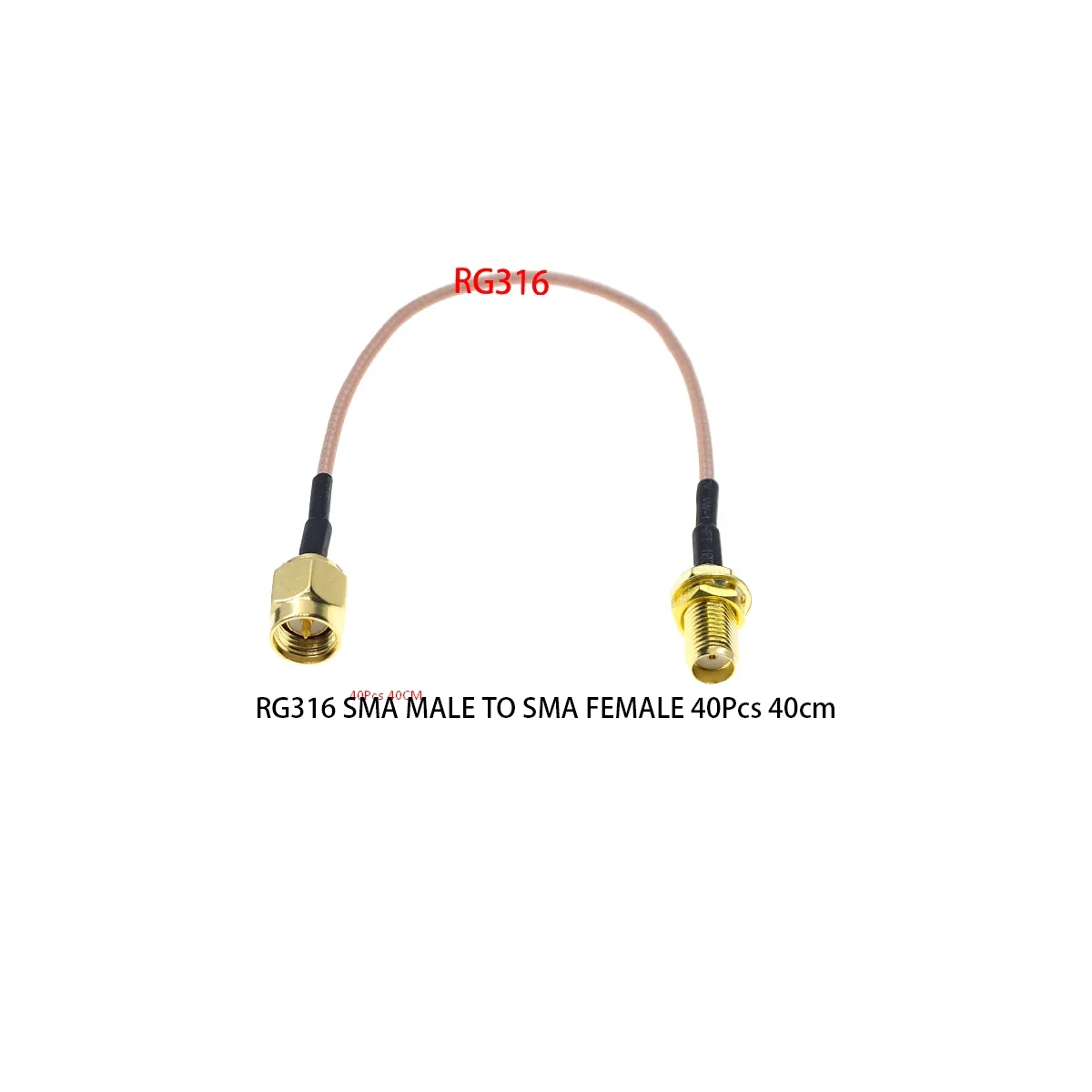 

Кабель SMA Female to SMA Male 40шт 40см