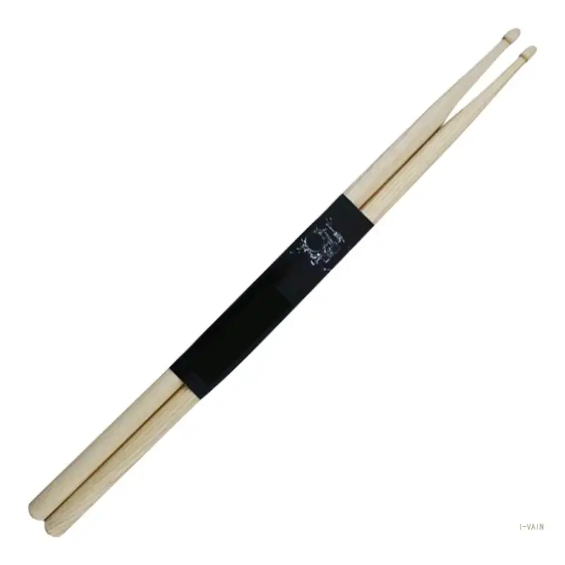 M5TC 1Pair 5A Solid Drumsticks Simple Nonslip Practical Drumstick Percussions Accessorys for Beginner, Student, Adult