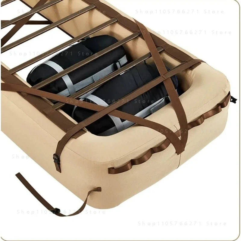 Foldable Camping Cot Bed Frame   Waterproof Air Mattress Stand with Quick Inflation Deflation