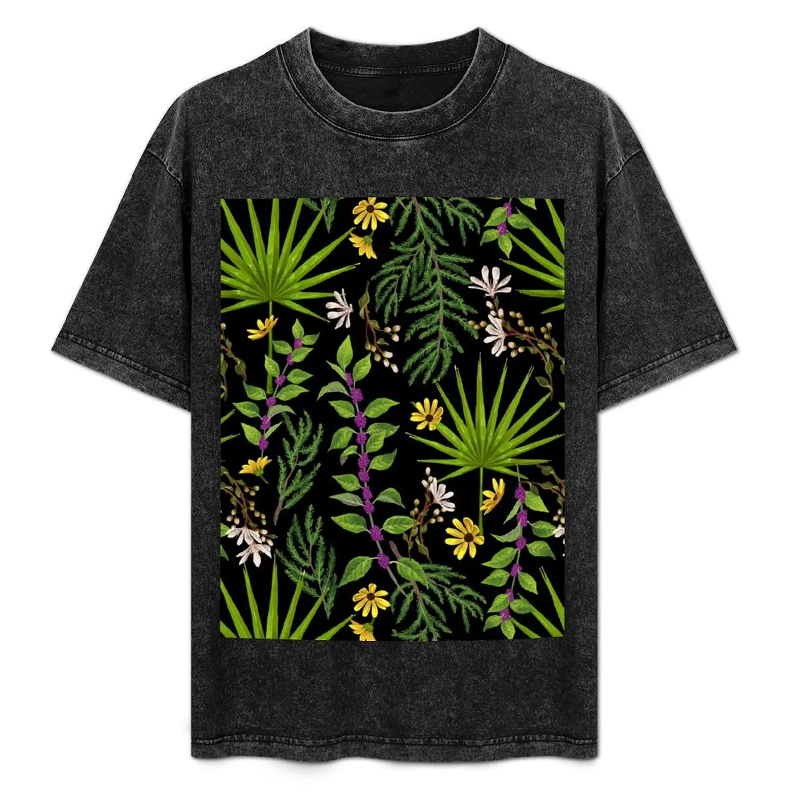 

Florida Native Plants T-Shirt Big and Tall Solid Color T-Shirt