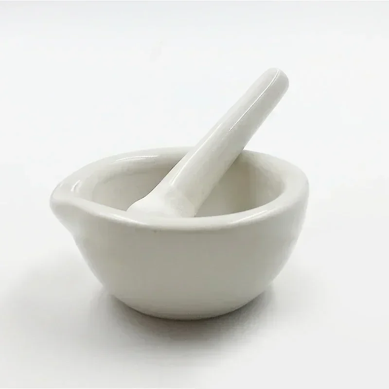 Household Ceramic Mortar and Pestle Set Grinding Bowls for Kitchen Spices Teas Garlic Pepper Grinder Mini Herb Mills 4 size