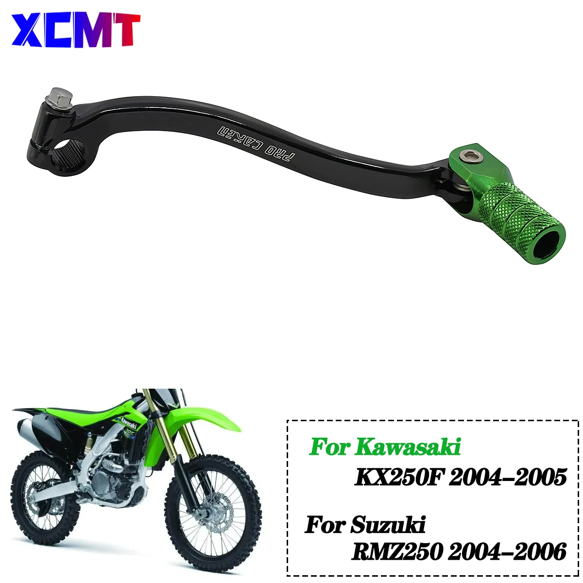 

Motocross Motorbike Aluminum CNC Gear Shift Lever Shifter Pedal For Kawasaki KX250F KX 250F 2004 2005 RMZ250 RMZ 250 2004-2006