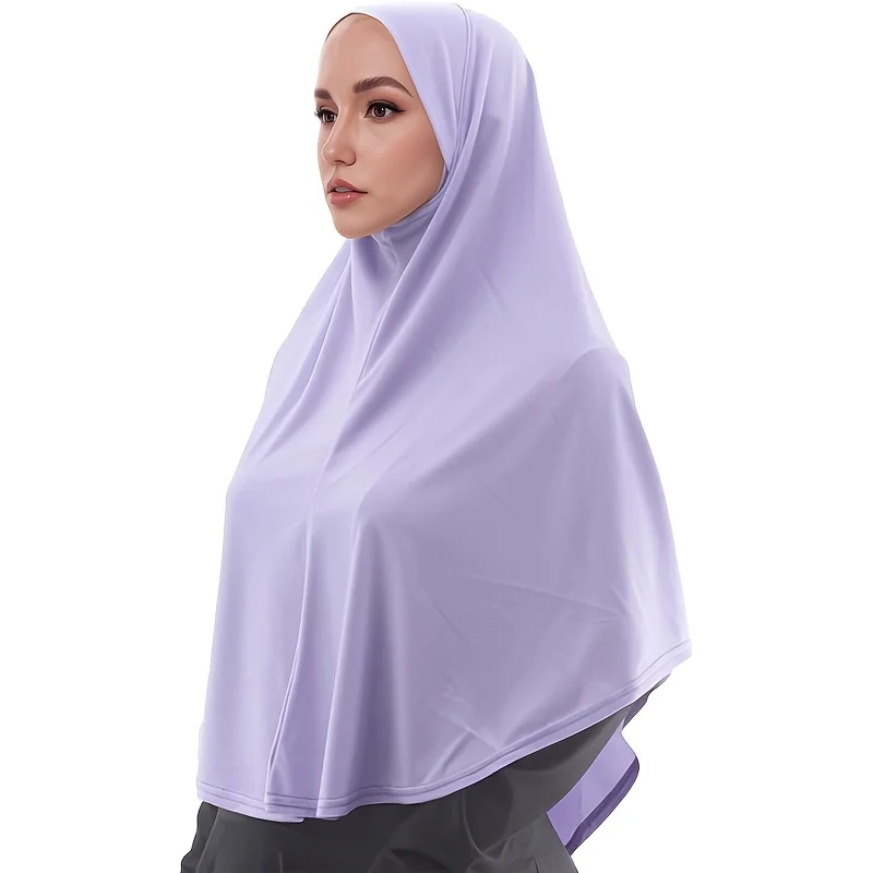 Plain Ready To Wear Hijab for Women Muslim Instant Turbans Soft Jersey Scarf Lightweight Instant Hijab Prayer Khimar Headscarf