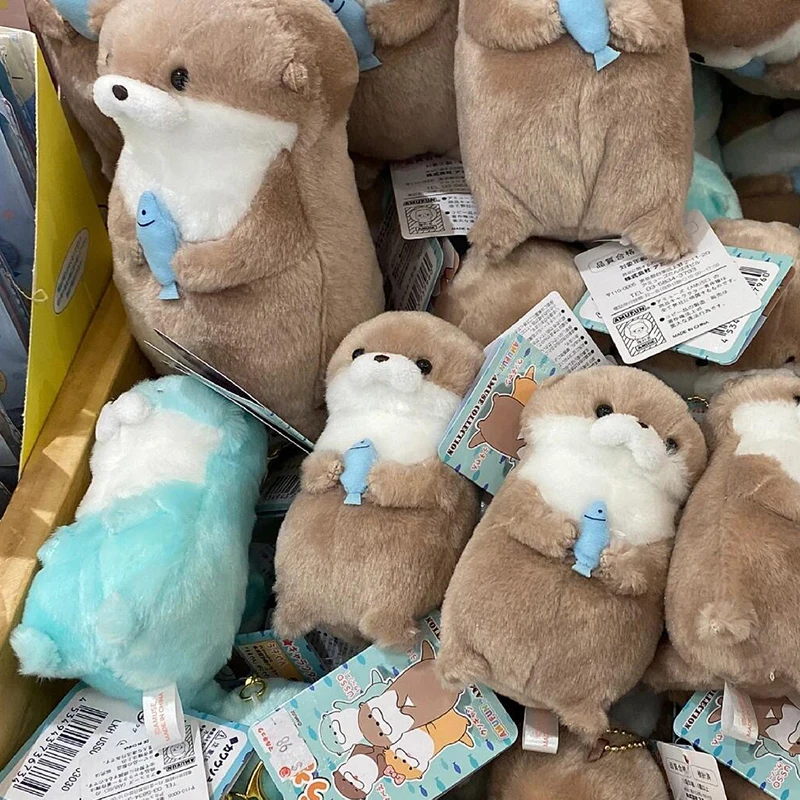 

Kawaii Little Otter Hug Fish сумка аксессуар украшение брелок коллекционные плюшевые куклы игрушки для девочек подарки на день рождения