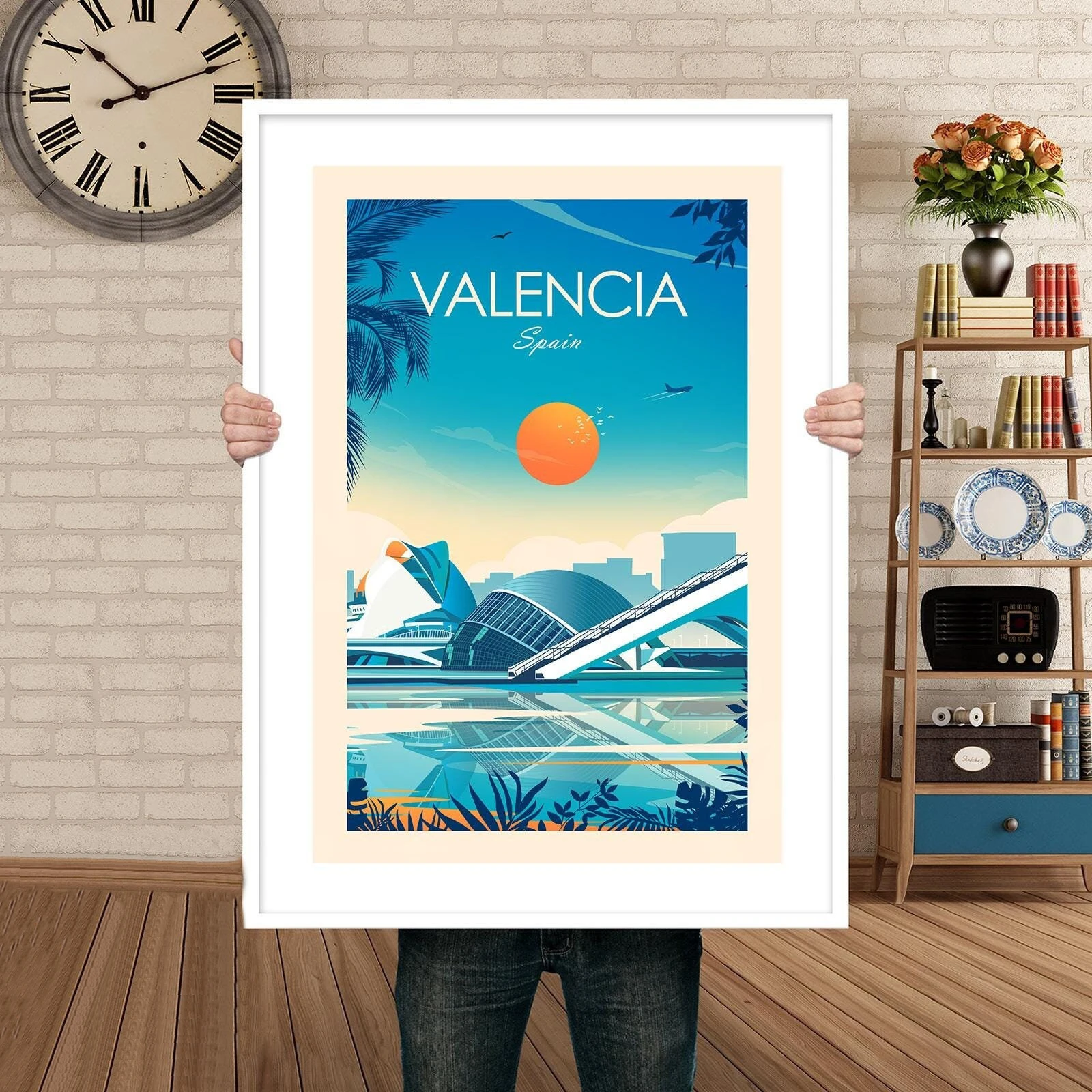 

Valencia Printables Spain Travel Canvas Painting Poster Valencia City of Arts and Sciences City Travel Wall Art Gift Home Decor
