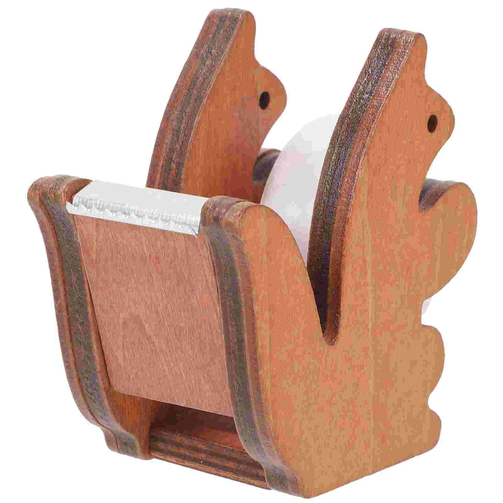 Tape Practical Dispenser Desk Dispensers Cutting Machine Holder Metal Small Compact Squirrel