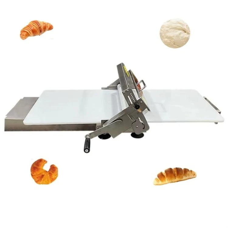 Manual Pastry Manual Dough Sheeter, Grain Product Making Machines, Croissant Dough Sheeter