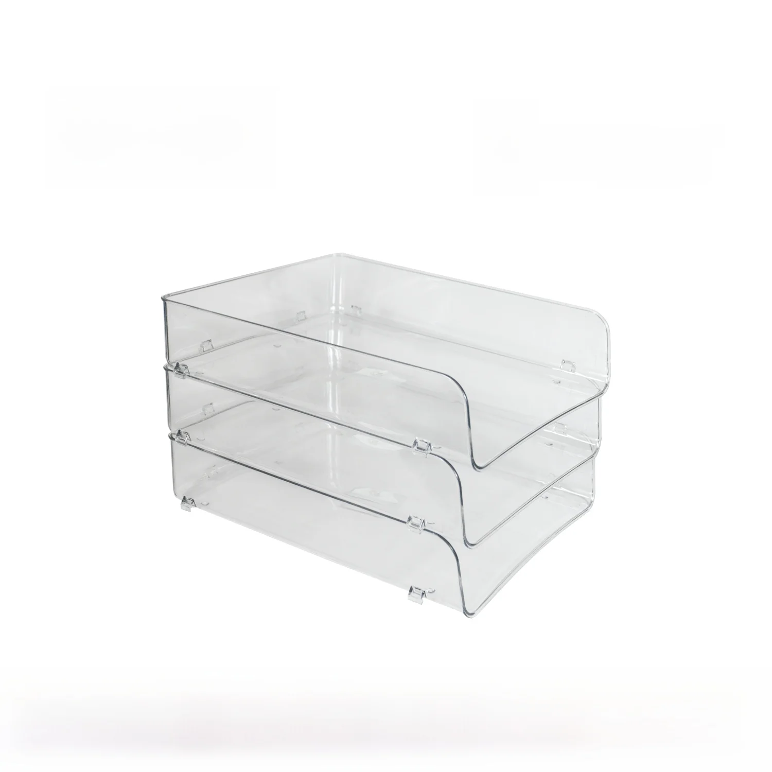 

Прозрачная многослойная подставка-органайзер для офисных документов из ПЭТ Citylong: Простая полка для хранения канцелярских принадлежностей и расходных материалов