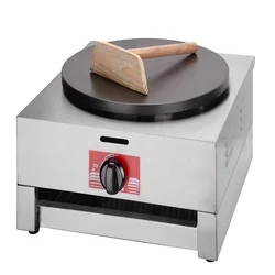 Single pancake gas crepe maker and hot plate