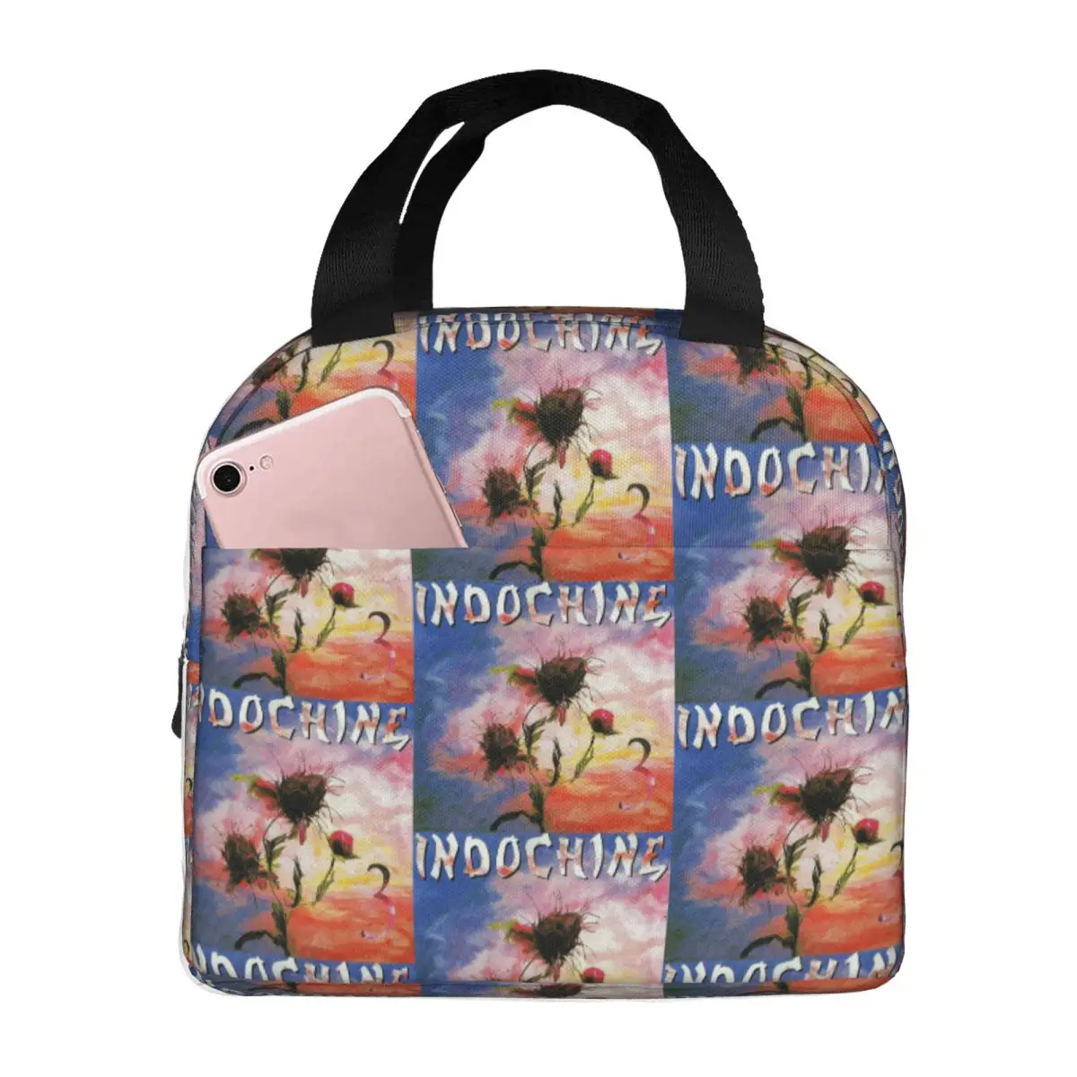 

Indochine Pop Rock And New Wave Insulated Lunch Bag for Women Office Cooler Thermal Food Box Tote Portable Lunch Boxes Container