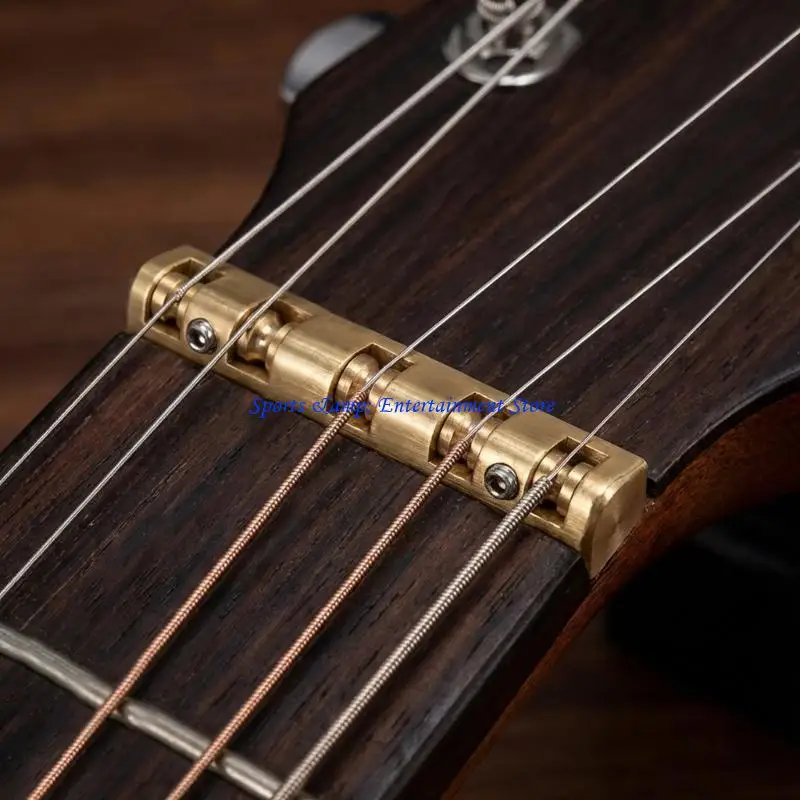 G7NF Enhances Sustain Brass Roller Nut for Bass Guitar 5 String Size 45x5.8x7mm