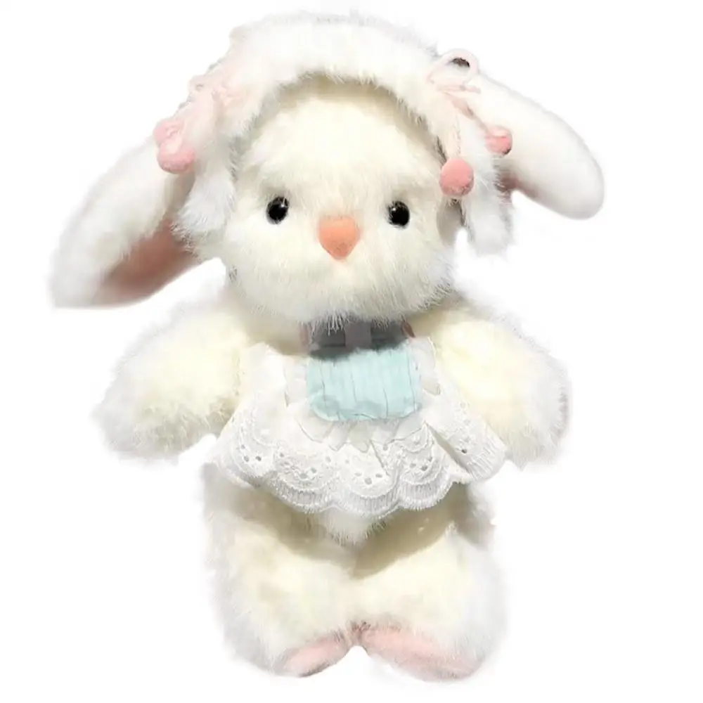 Bavoir en Peluche avec Effet Beurre de Lapin, Sac avec Statique, Peut Déplacer les Oreilles, Kit d'Animaux, Artisanat Fait à la Main