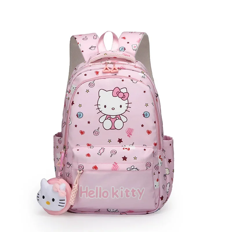 Sanrio backpack new student school bag cartoon Hello kitty kuromi large capacity backpack waterproof outdoor travel storage bag