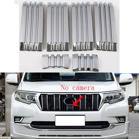 Декоративные Блестящие Накладки На Переднюю Решетку Радиатора Toyota Land Cruiser Prado 150 FJ150 2018-2020, 6 Шт.