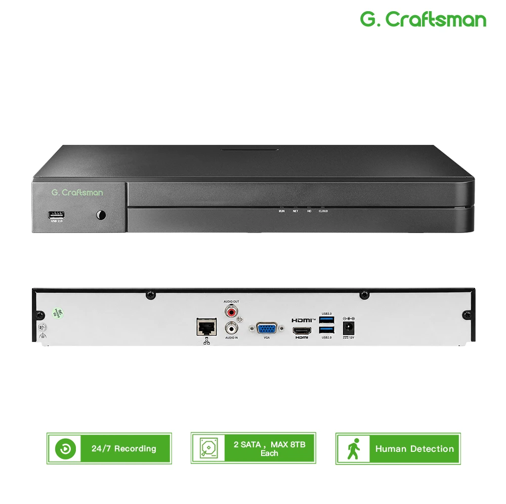 UNI 32CH NVR 12MP Security Recorder Register Security IP Camera System,Surveillance,Guard Viewer,Guard Station,GU-N8032H2S