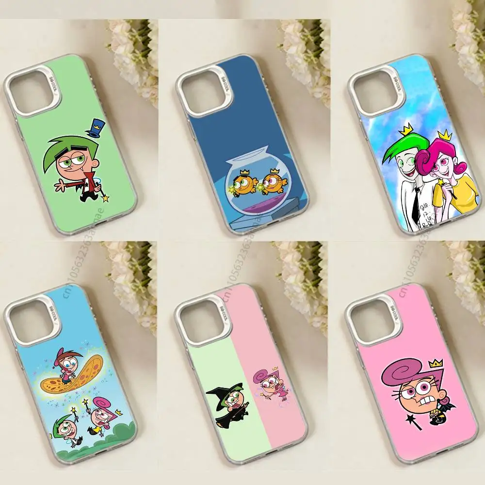 Funda para Teléfono C-Cosmo y W-Wanda para iPhone 17 11 12 Pro Max Plus Mini Air SE 16e 14 15 16 13, Carcasa Suave
