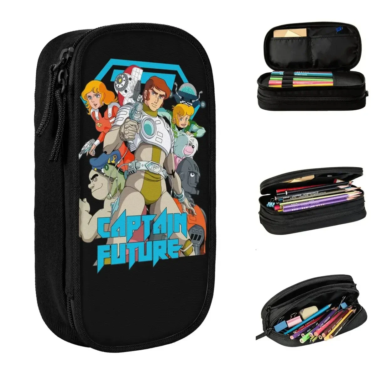 

Comet Crew Captain Future Pencil Cases Fashion Pen Holder Bag Girls Boys Large Storage School Supplies Gifts Pencil Box