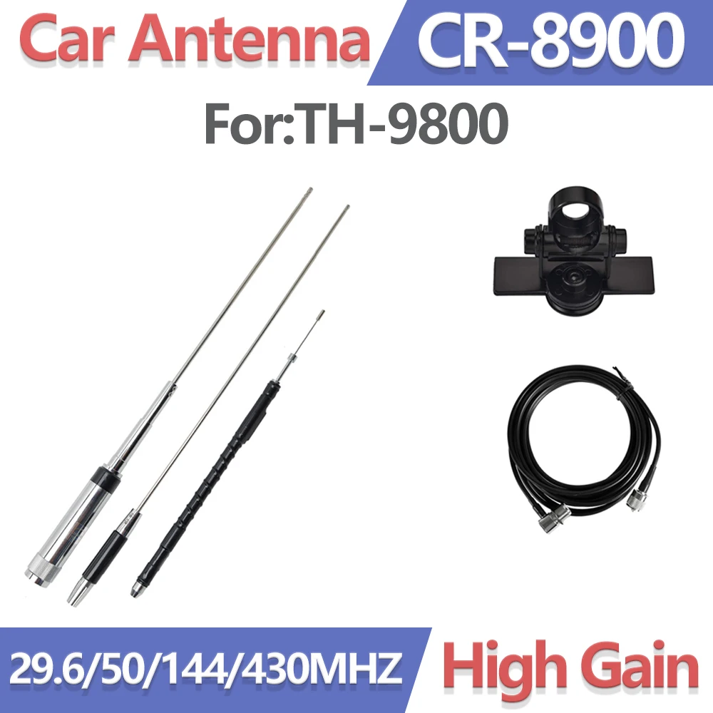 

CR-8900 Car Antenna 29.6mhz/50/144/430MHz 126CM For TYT TH-9800 Quad Band Mobile Vehicle Car Antenna