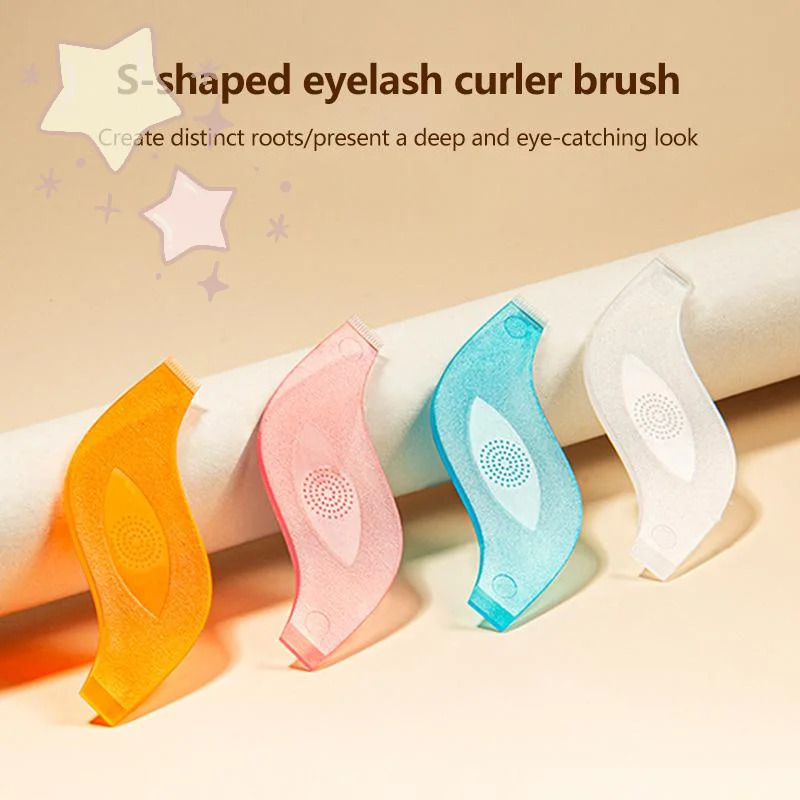 5 قطع S شكل رمش بيرم فرش قابلة لإعادة الاستخدام رمش الحاجب رفع بكرة الشعر البلاستيك نظيفة مشط تمديد بيرم أدوات