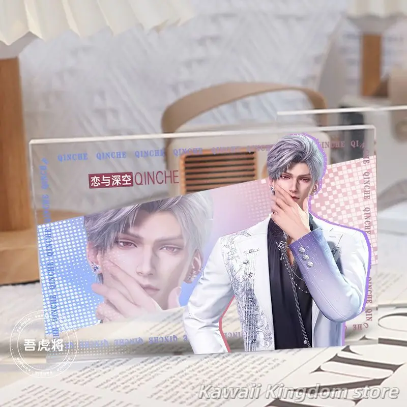 Amor y espacio profundo Rafayel Zayne Xavier Sylus Cosplay Anime transparencia acrílico soporte ladrillo dibujos animados transparencia ladrillos acrílicos