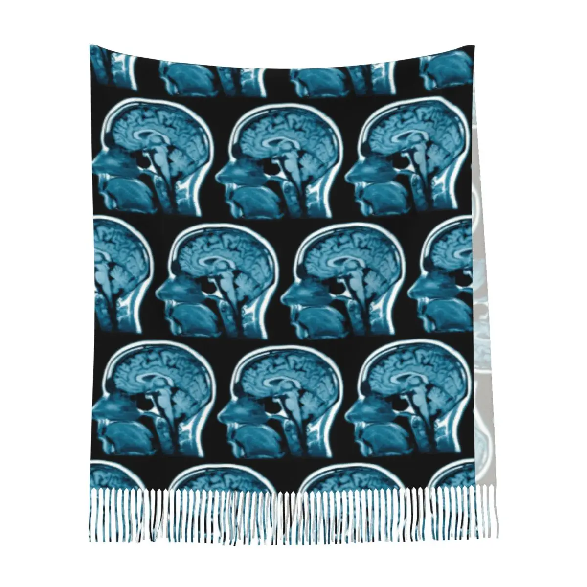 وشاح برين MRI أوشحة شرابة للنساء شالات دافئة ناعمة ويلتف شال طويل للخريف والشتاء