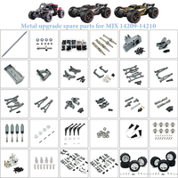MJX 14210 14209 H14BM Upgrade Accessories Aluminum Alloy Suspension Arm Wheel Seat Steering Cup Shock Tower HyperGo Metal Parts