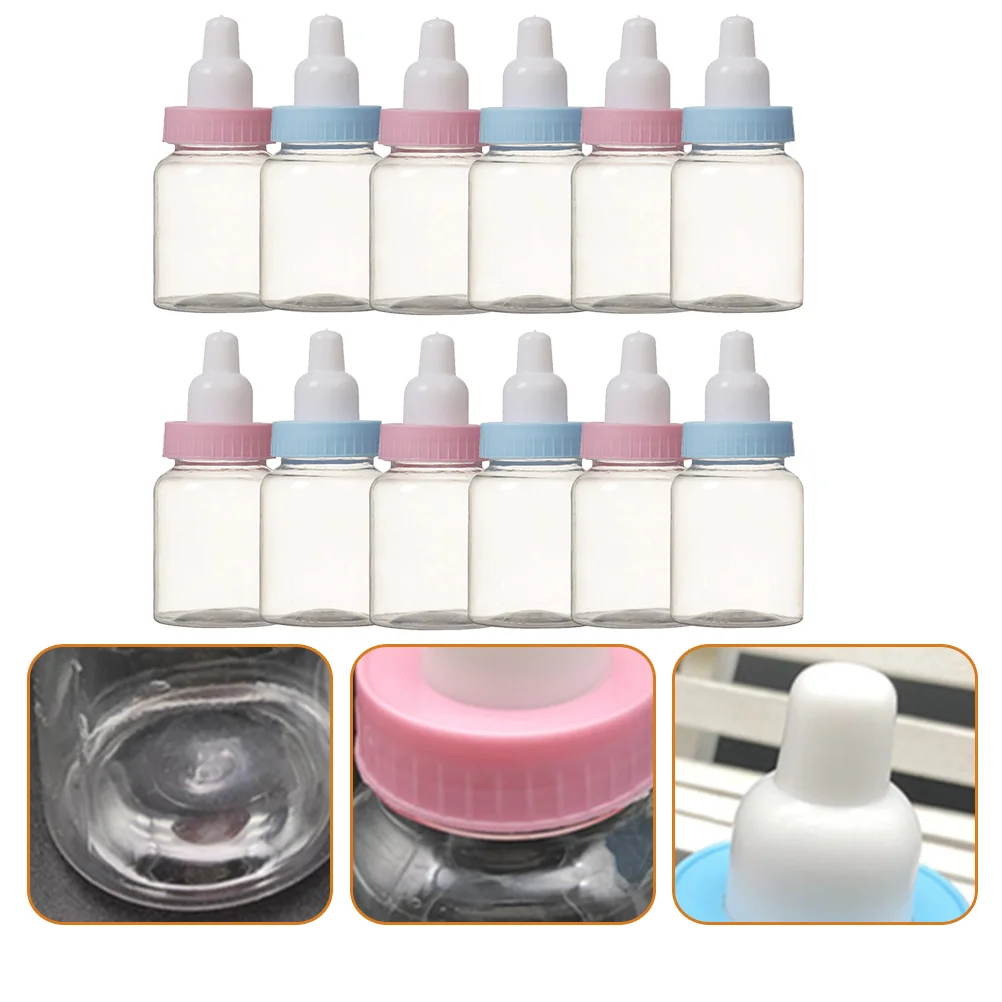 24 Pcs Candy Bottle for Baby Shower Favors Containers Supplies Milk Feeder Shape Gift Bottles