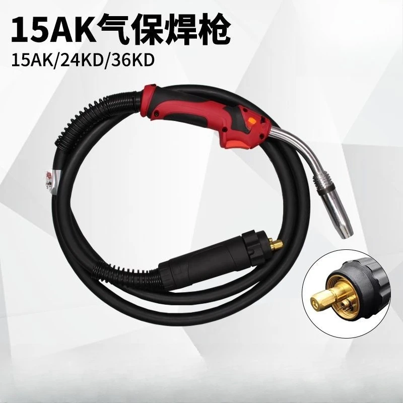 

Подходит для двух сварочных горелок 15AK/24KD/36KD, сварочная горелка с защитой от углекислого газа, универсальная безвоздушная сварочная горелка