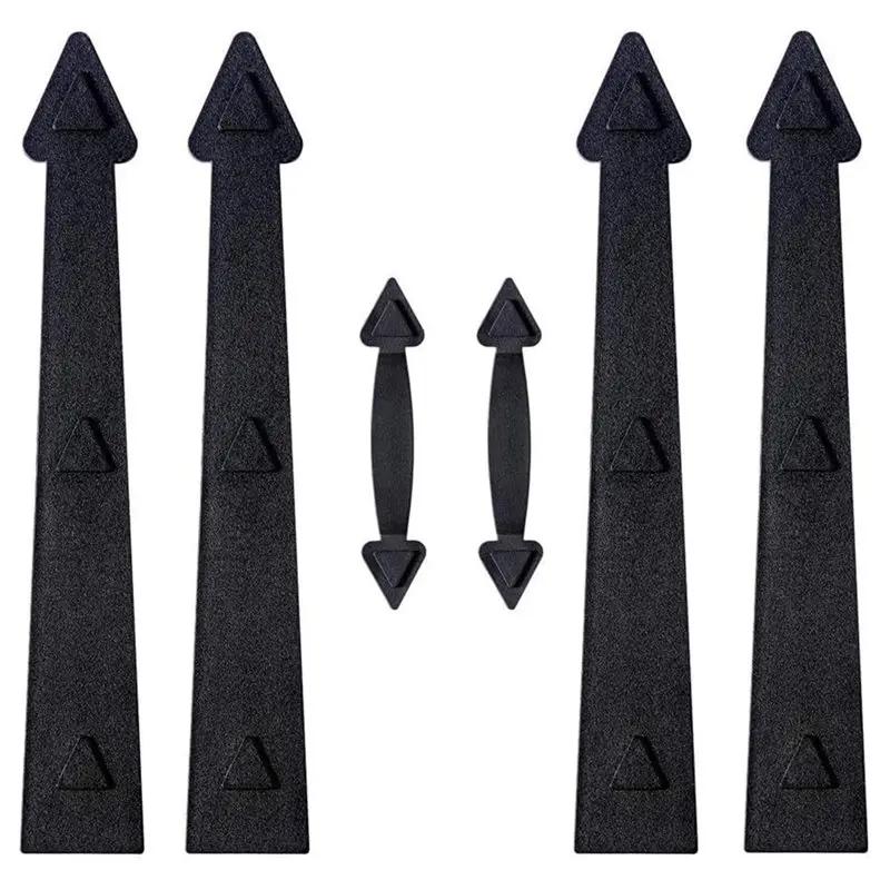 FLYY-Magnetisches dekoratives Garagentor-Hardware-Set – Enthält 6 Stück künstliche Scharniere und Griffe – Detail 1
