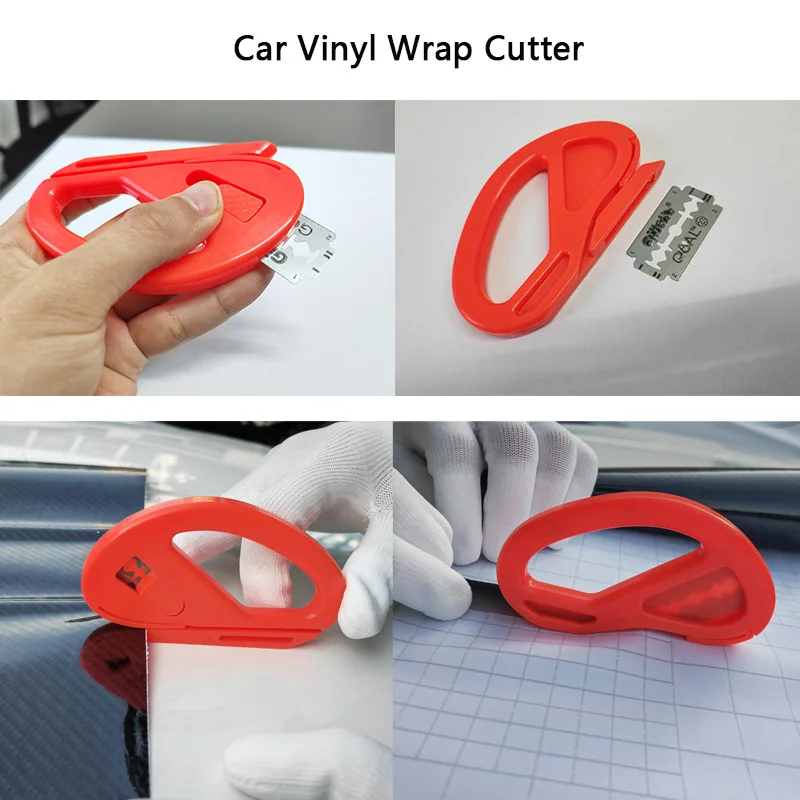 Car Wrapping Tools Kit Vinyl Scraper Cutter Film Squeegee Vinyl Spatulas Plastic Wrap Tool Window Tinting Tools Car Accessories