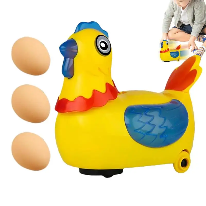 

Laying Hen Toy Electric Laying Eggs Hen Toy Creative Chicken Toy With Universal Wheels Educational Walking Toys Easter Ornaments