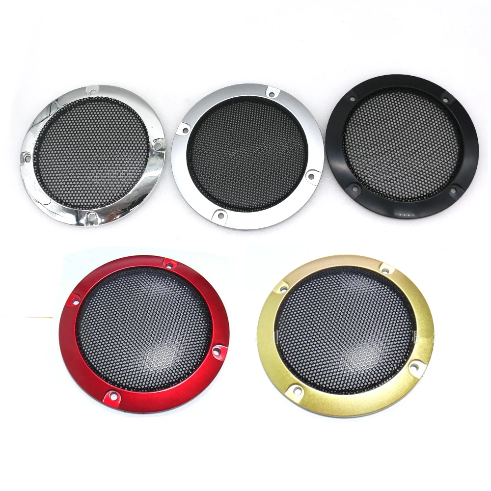 3 Inch 9.5cm Speaker Grille Mesh Cover Round Net Chrome Black DIY Audio Video Arcade Games Cabinet Pinball Parts Vending Machine