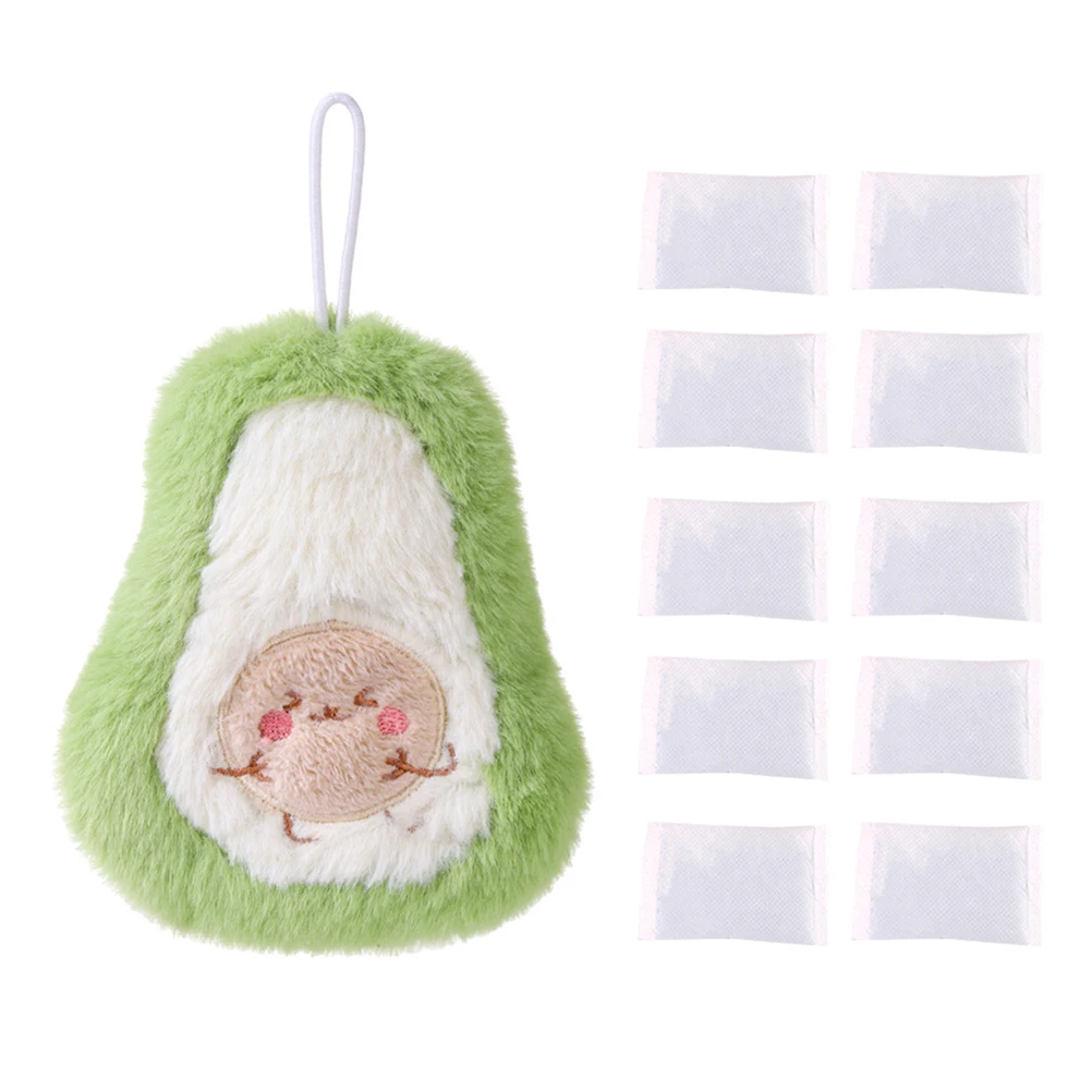 

1 set Hand Warmer Core Reusable 5 Pieces Heat Packs Green Avocado Shape No Core Safety Supplies