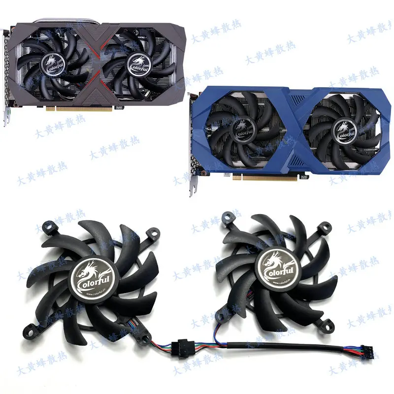 

Новинка для COLORFUL RTX 3060 3060ti 2060 GTX 1660 1660ti Вентилятор охлаждения видеокарты