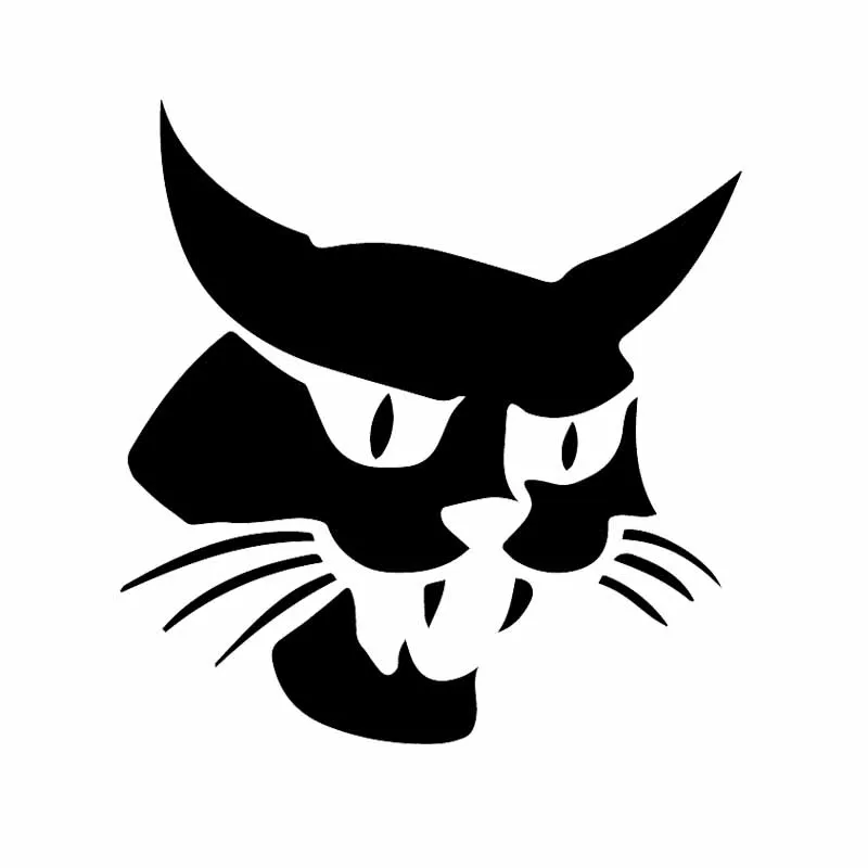 Jpct Fun Bobcat Window Car Stickers Mascot Pattern Exterior Decoration Car With Creative Car Stickers Decoration PVC Decal