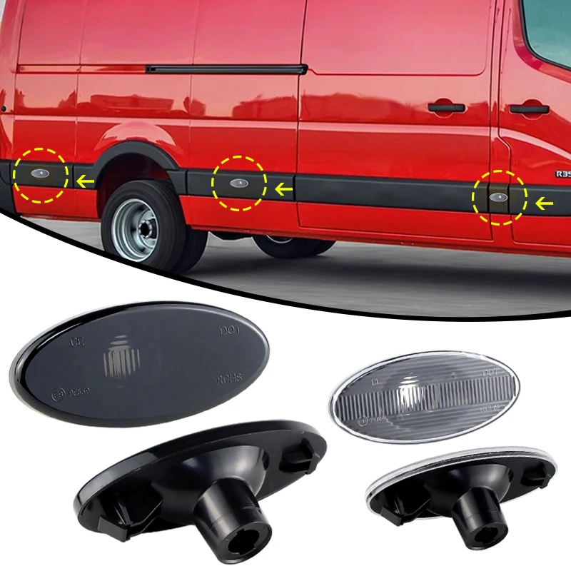 

2 корпуса указателя поворота для Renault Master MK3 Van 2011 2012 2013 2014 2015 2016 2017 2018 2019 2020 2021 крышка боковых габаритных фонарей