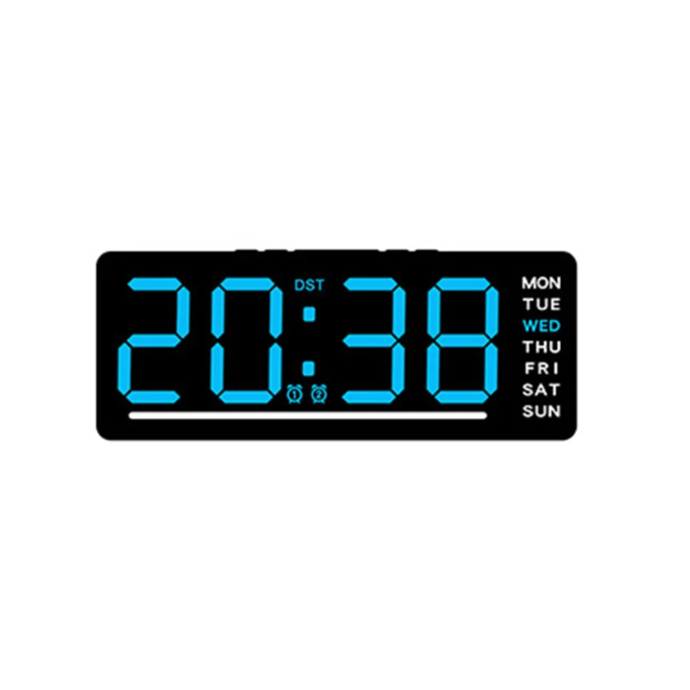 Multi-Function Clock LED Display Clock 12 24 Hour Format Temperature Display for C F Energy Efficient Digital Alarm Clock