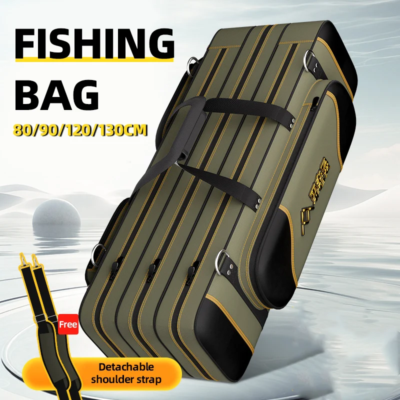

Fishing Rod Bag 2/3/4/5 Layers 80/90/120/130CM Fishing Gear Storage Backpack Outdoor Sports Multifunctional Sea Rod Special Bag