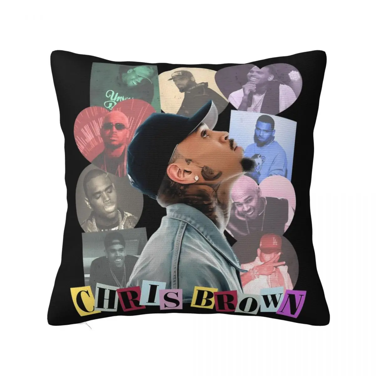 Chris Brown 2024 11 11 Tour Pillowcase Double-sided Printing Polyester Cushion Cover Decorative Throw Pillow Case Cover Home