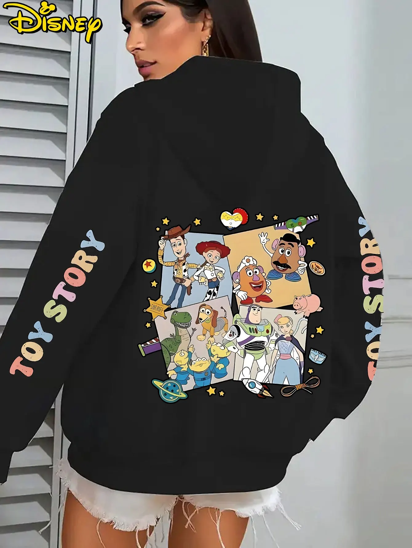 Disney Toy Story heren- en dameshoodies Casual hoodies met lange mouwen en kangoeroezak
