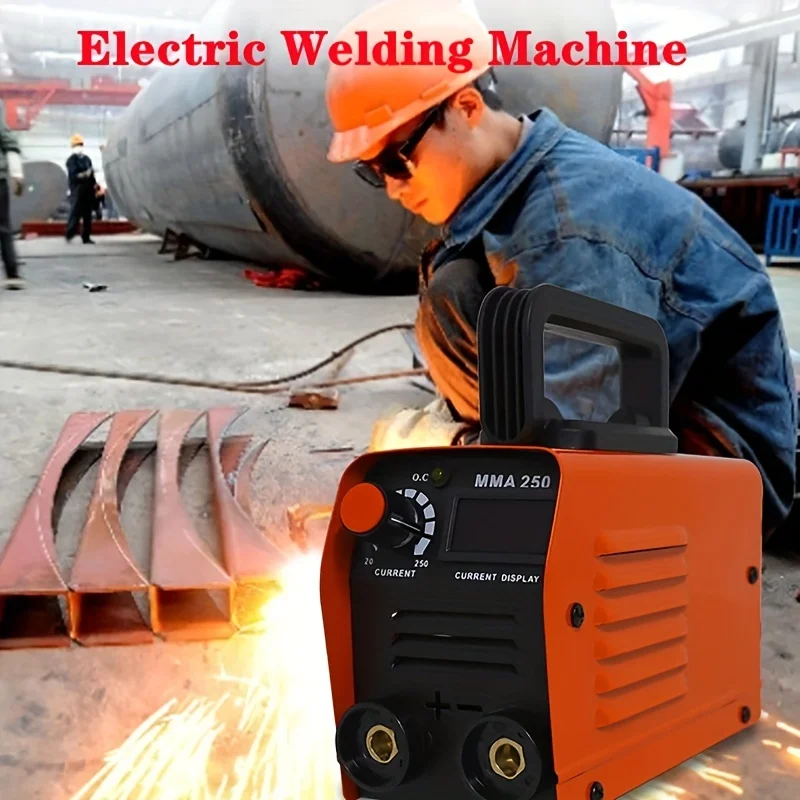 MMA-250 Portable Welding Machine Inverter Arc Electric Welder Current Adjustable Compact Welding Machine 110V/220V EU/US Plug