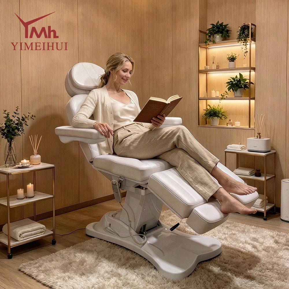 Мебель для спа-салона, косметическая 3-двигательная электродвигатель, красота, косметолог, кровать для лица, эстетическое подиатское тату-массажное кресло