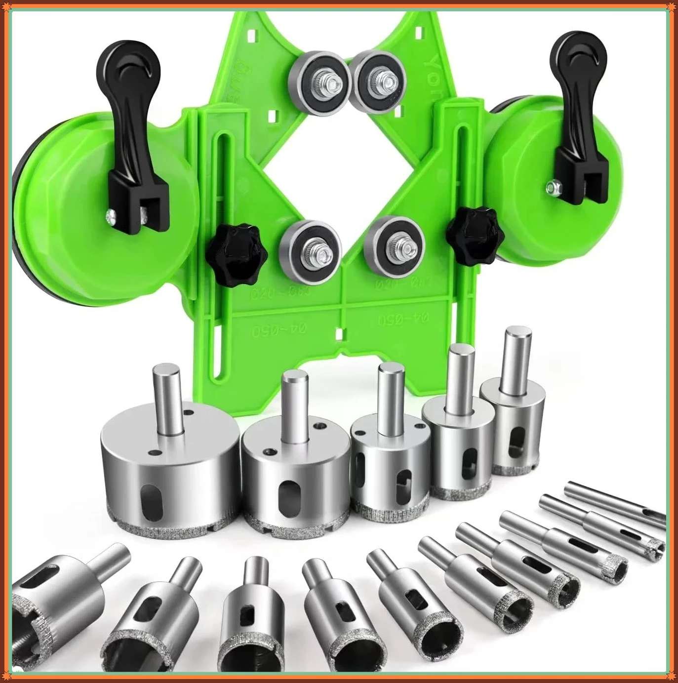 

Adjustable Suction Cup Guide Drill Locator - Diamond Hole Saw Tile Drill Bit, Precision Locator for Home Renovation