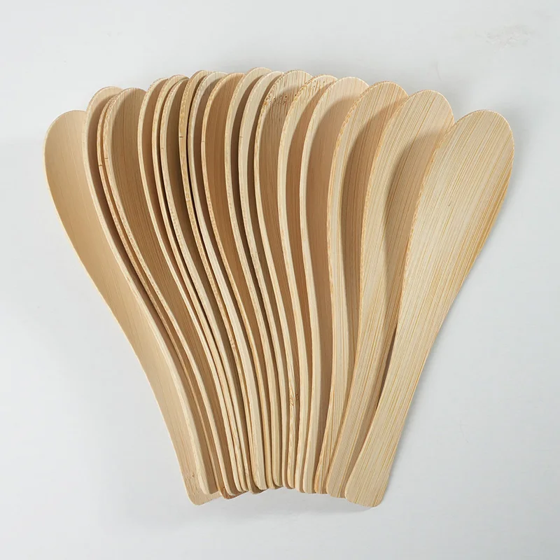

Ложки для супа из натурального бамбука, 5,2 дюйма, одноразовая ложка для каши, многоразовая ложка для овсяного йогурта, молока, одноразовые ложки для вечеринок, ежедневного использования