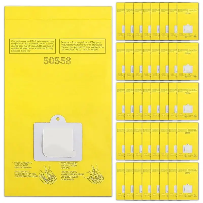 

AUAU-45Pack Replacement Vacuum Bags For Kenmore Canister Type C/Q 5055, 50555, 50557, 50558, And Panasonic Type C-5 C-18