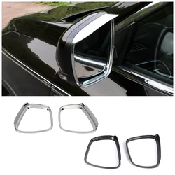 For Renault Kadjar 2015-2019 Exterior Refit Rearview Chrome Side Mirror Protect Shell Cover Rain Visor Trim Carbon Fiber Modify