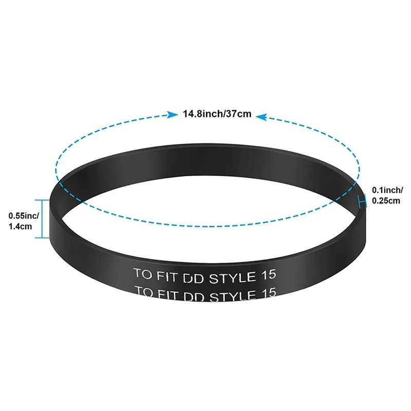 6 Stück Ersatz staubsauger Rändelband kompatibel für Stil 15 aufrecht Staubsauger