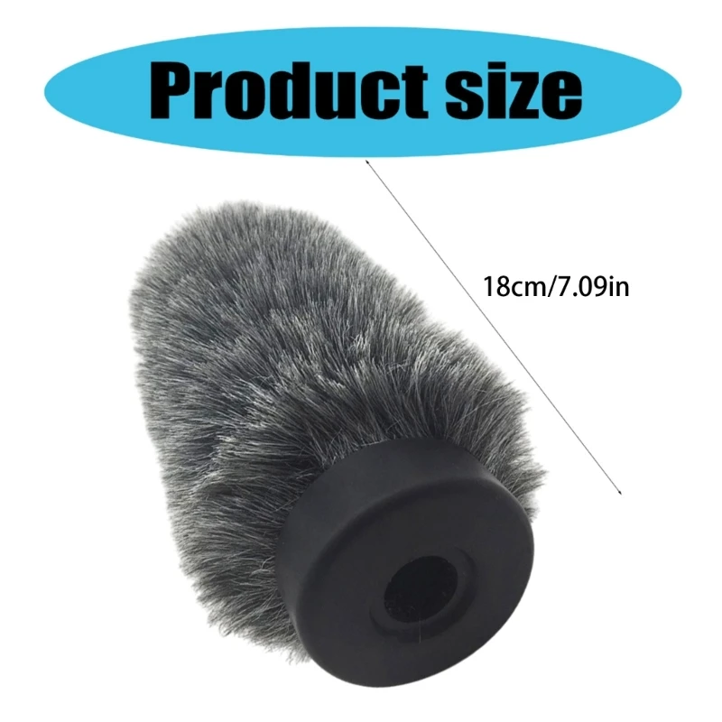 Protector viento peludo artificial para parabrisas micrófonos RODE NTG1 NTG 2